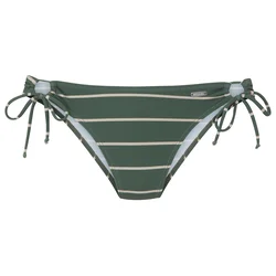 BENCH Bikini hlačke kremna/temno zelena