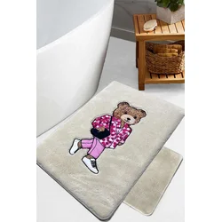 Lessentiel Maison Set prostirki za kupatilo Boss Bear, Bež
