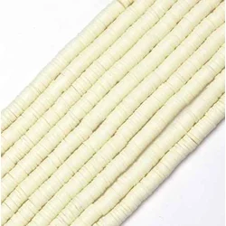 Perle od polimerne gline 6*1 mm zuta