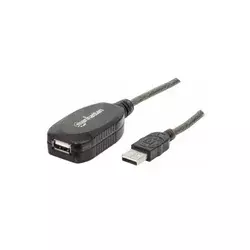 MANHATTAN Kabl 150248 USB-A M/F 2.0/480Mbps/produžni aktivni/10m