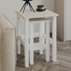 Hanah Home Set stočića, 2 komada, Beli