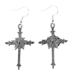 Uhani Pentagram Cross - PSY1078
