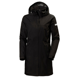 Kišna jakna Helly Hansen za žene, boja: crna, za prijelazno razdoblje, 62648