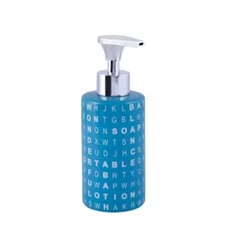 shumee Dozirnik mila 270 ml AWD INTERIOR Enzo 1284 modre črke keramični