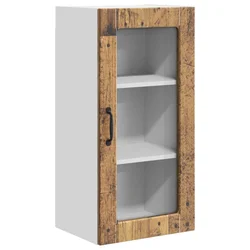 Vidaxl Stenski stekleni omarica LUCCA Star les 40 x 31 x 80 cm