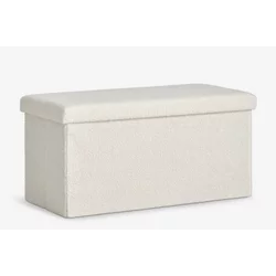 Tabure 76x38 cm prljavo bela teddy