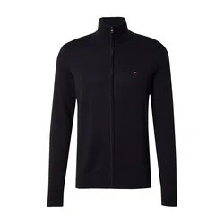 TOMMY HILFIGER Pletena jopa Essential črna