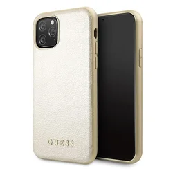 Maska Guess Hc PC Iridescent Leather za iPhone 11 Pro 5.8 zlatna (GUHCN58IGLGO)