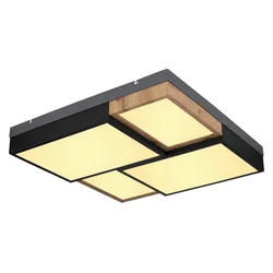 Globo 67286-50 - LED Plafonsko svetlo GUNDI LED/50W/230V braon/crna