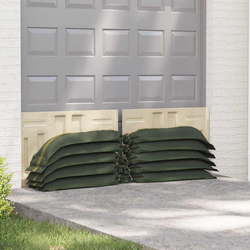 Vreće s pijeskom 10 pcs Zelena 120 x 27 cm HDPE