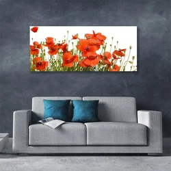 tulup.si Slika na platnu Rastlinskih mak naravi 125x50 cm