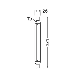 LED fluorescentna trubica LINE S15s/4W/230V 2700K - Osram