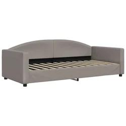 Vidaxl Raztegljiva postelja taupe 90x200 cm blago
