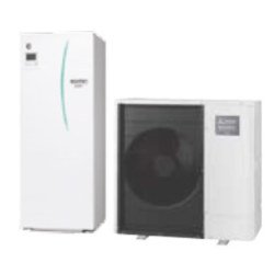 MITSUBISHI ogrevalna in hladilna talna samostoječa toplotna črpalka ECODAN PUZ-SWM140YAA+ERST20D-VM2D z inox rezervoarjem CYLINDER 14 kW