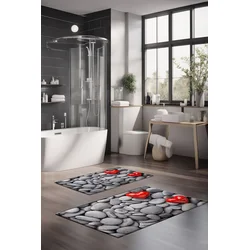 Lessentiel Maison Set prostirki za kupatilo CT-5278, 2 Komada, Siva