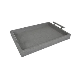 Sigma Poslužavnik HRT-23A341S, Medijapan, 42×31 cm, Siva čipka