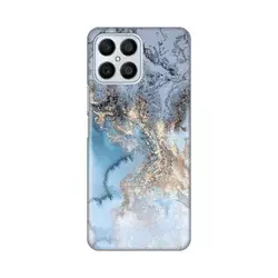 TELEMPIRE Silikonska maska za telefon Honor X8 Blue Gold Marble plava