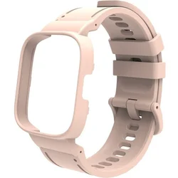 GS Silikonski pašček z etuijem za Xiaomi Redmi Watch 3 Active, roza
