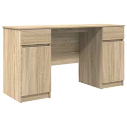 Stol s ladicama sonoma hrast 140 x 49 x 76 cm Konstruirano drvo