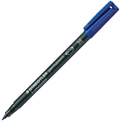 Marker permanentni 1mm lumocolor staedtler 317-3 plavi