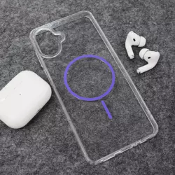 Maska Mag Case Clear Slim za Samsung A07/ A075F ljubicasta