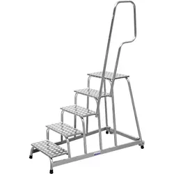 Krause Krause 805102 mobilne montažne stopnice s kolesi iz aluminija, maks., delovna višina 3.00 m