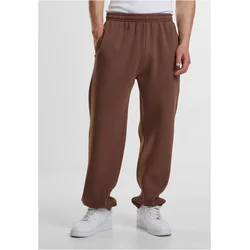 Mens basic sweatpants Fluffy brown