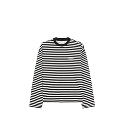 Bershka Majica črna/bela