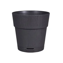 Saksija za cvijeće Ethica fi 19x19cm 3.2l grafit Stefanplast