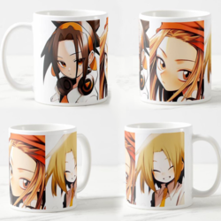 Šolja Anime Shaman king, 330ml, Bela