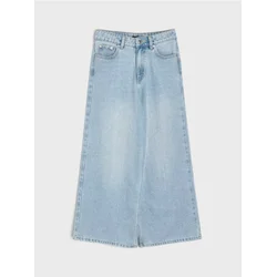 Sinsay - Wide leg farmerke sa ispranim efektom - plava