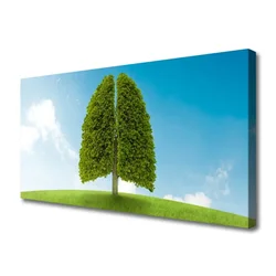 tulup.si Slika na platnu Grass nature tree pljuča 120x60 cm