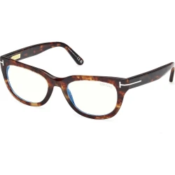 Tom Ford Ženski okvir za dioptrijske naočare Blue block 0FT6066-B 5553, Smeđi