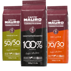 CAFFE MAURO PREMIUM 3kg paket Centopercento, Espresso De Luxe, zrna kave