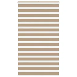 Zebra zavjesa Pješčano smeđa 130x230 cm Širina tkanine 125,9 cm Poliester
