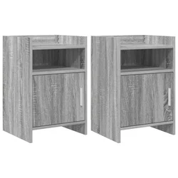 Noćni ormarići 2 pcs Siva Sonoma 40 x 36 x 60 cm