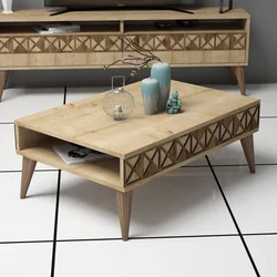 Wallity Klub sto Line 90x34,6x60?cm Hrast