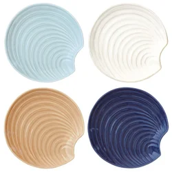 Porcelain plate, 21 cm, Coquillages - Easy Life