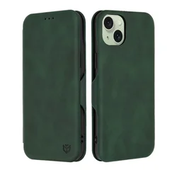Etui Techsuit Safe Wallet Plus za iPhone 15 Plus - zelen