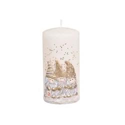 eoshop Sveča ŠKRATKI VALJ Božič d7x14cm