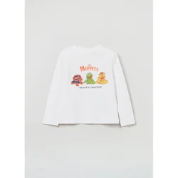OVS Bluza DISNEY 1607620 Bela Regular Fit