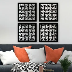 Wallity Set ogledala SYH1097260709, Crni