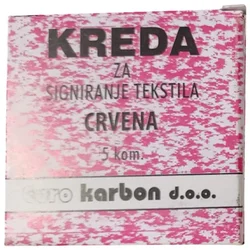 KREDA KROJAČKA PK5 KARBON rdeča