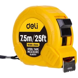 Deli 25mm jekleni tračni merilni trak 7,5m
