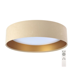 LED stropno svetlo SMART GALAXY LED/24W/230V, prigušiva, bež/zlatna + daljinski upravljač