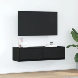 TV ormar Zidne Crni hrast 100 x 31 x 25,5 cm Konstruirano drvo