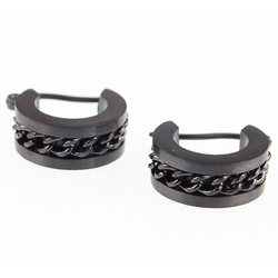 Uhani ETNOX - Mesh Steel - SO457B