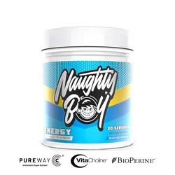 Naughty Boy Energy Pre-Workout, Blue Raz Bon Bons, 390g