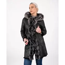 INVENTO Ženski monton Shirly, Crni