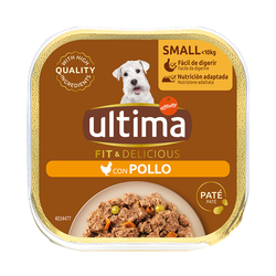 Ultima Fit & Delicious Paté Mini za pse 22 x 150 g - Piščanec